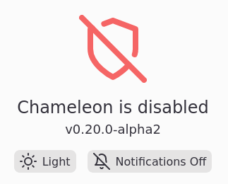 Chameleon disabled